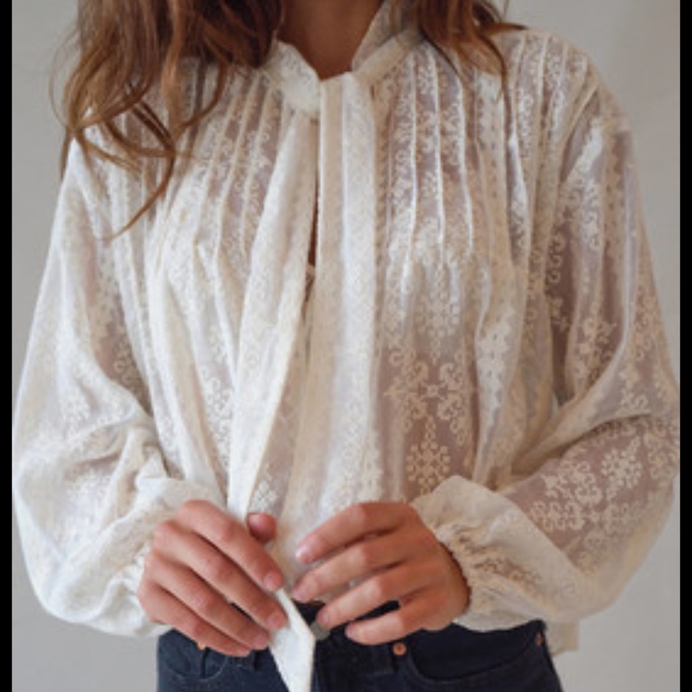 UO pretty poetic embroidered blouse
